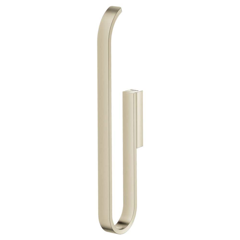 Brushed Nickel Vertical Wall Mount Toilet Paper Holder