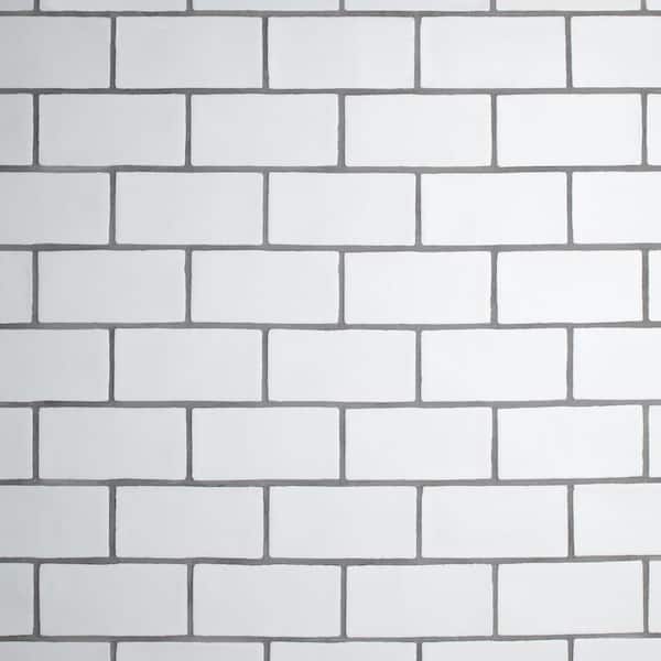 Merola Tile Chester Matte Bianco 3 in. x 6 in. Ceramic Wall Tile