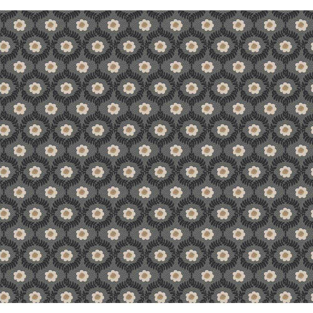 Emma Black Metallic Non-Pasted Wallpaper price history on PriceWatchPro