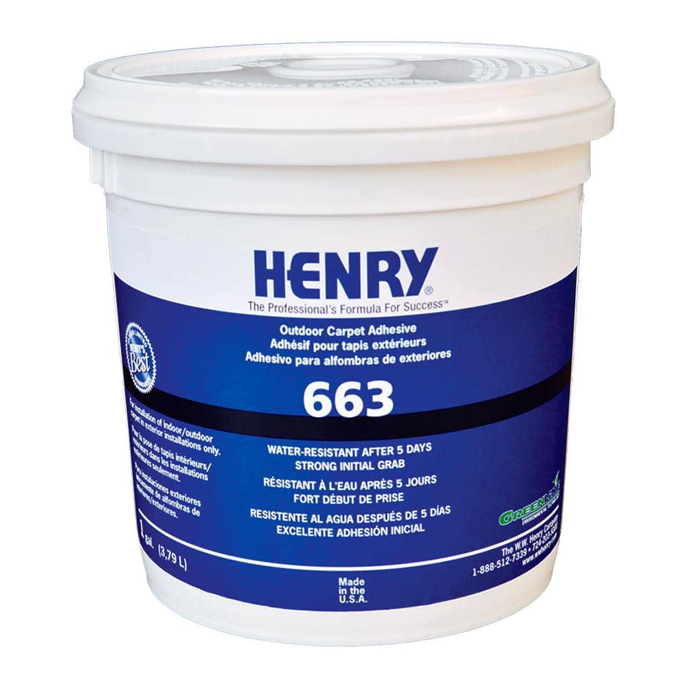 Henry 663 Series 1 Gal. Outdoor Carpet Floor Adhesive 12185 - The Home Depot