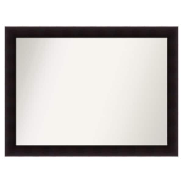 Amanti Art Portico Espresso 47.75 in. x 35.75 in. Custom Non-Beveled Wood Framed Batthroom Vanity Wall Mirror