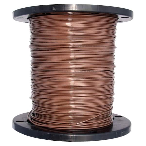 Southwire 2500 ft. 14 Brown Solid CU THHN Wire