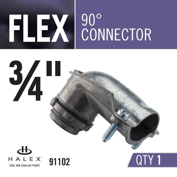 Buy 3/4 in. 90Degree Flexible Metal Conduit (FMC) Connector Online at