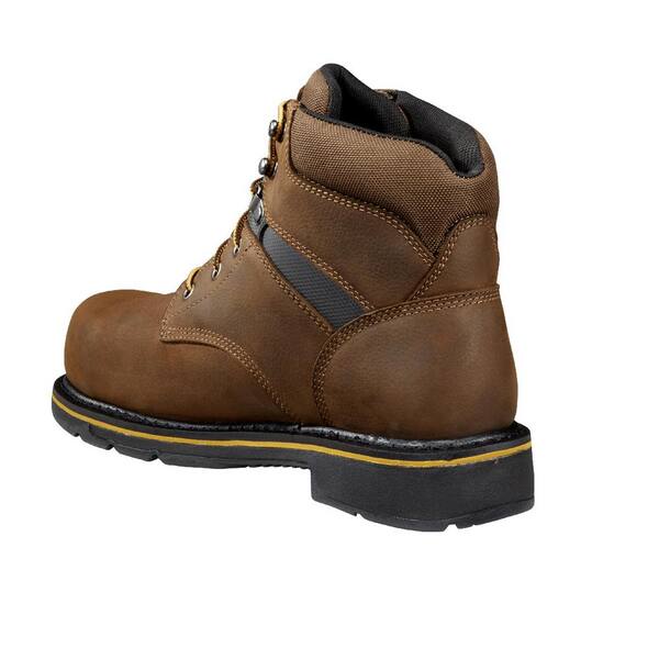 Carhartt Men's Rugged Flex WP 6 in. Steel Toe Work Boot-Brown-(11M