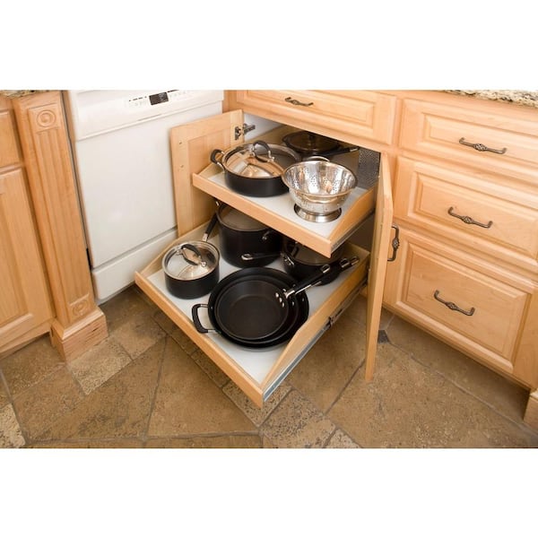 Made-To-Fit Slide-out Shelves for Existing Cabinets by Slide-A-Shelf