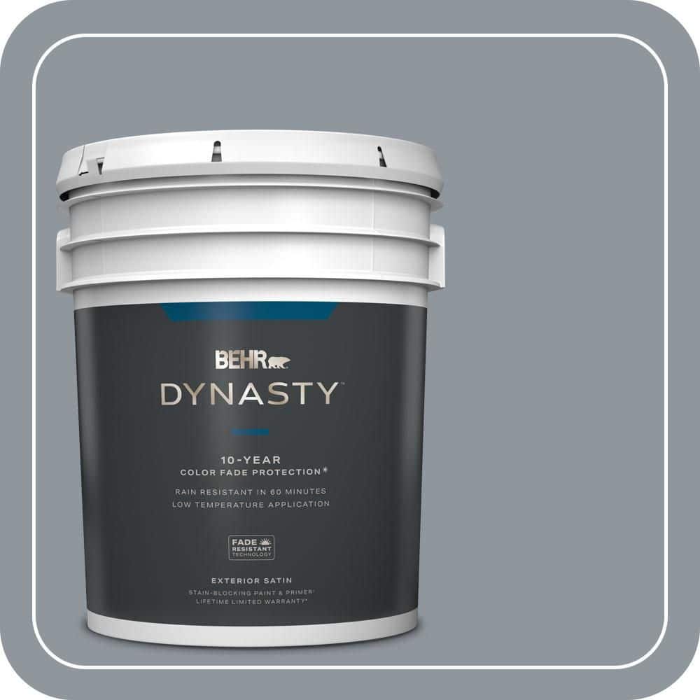 5 gal. #MQ5-21 Radiant Silver Satin Enamel Exterior Stain-Blocking Paint & Primer price history on PriceWatchPro
