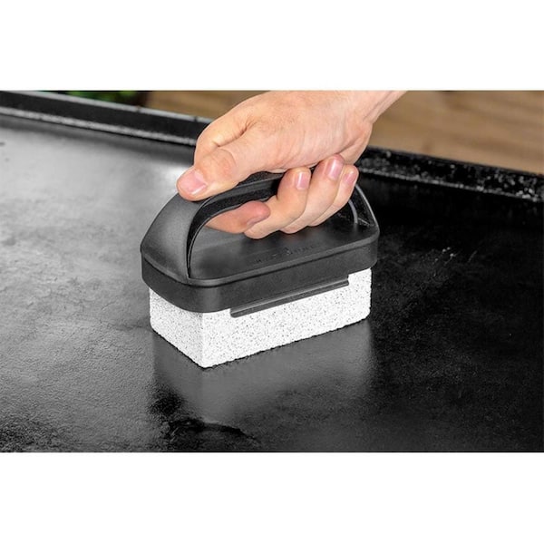 Grill Brick | Grill Cleaning Kit | Includes 4 Durable Grill Stones and A Grill Brick Holder |Griddle Cleaning Kit for Flat Top, BBQ Grill, and Griddle