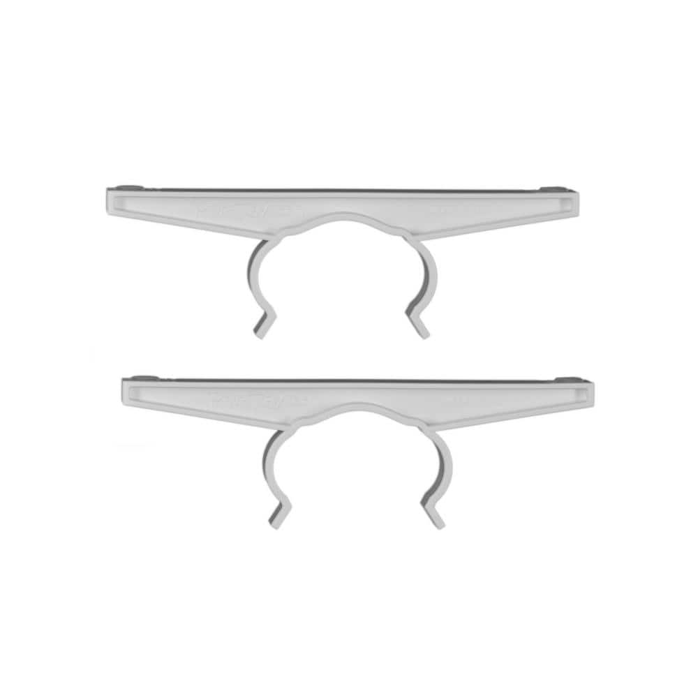 7 in. x 2.5 in. x .75 in. White Plastic Deck Rail Tray Brackets price history on PriceWatchPro