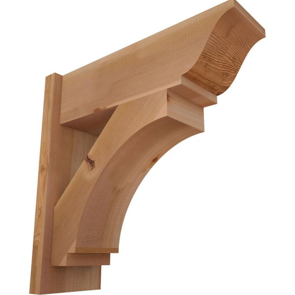 Ekena Millwork 8 in. x 22 in. x 22 in. Imperial Traditional Smooth Western Red Cedar Outlooker