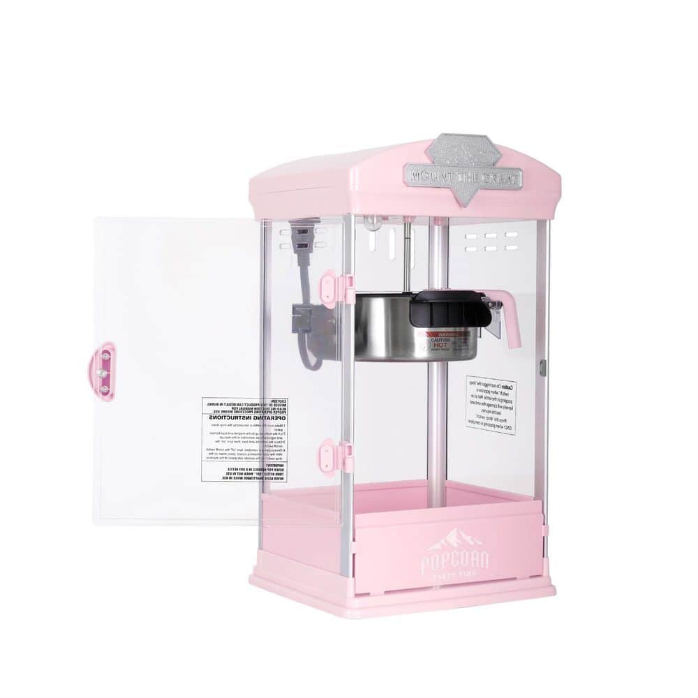 8 oz. Kettle 0.25 qt. Stainless Steel Not Stovetop Countertop Popcorn Popper with Warming Deck and Measuring Tools