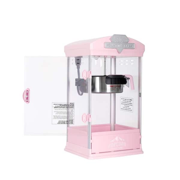 8 oz. Kettle 0.25 qt. Stainless Steel Not Stovetop Countertop Popcorn Popper with Warming Deck and Measuring Tools