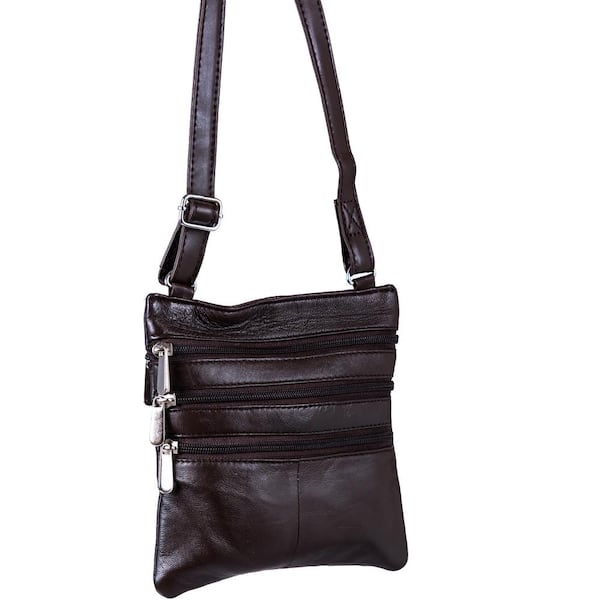 Women's Triple Zip Crossbody Bag