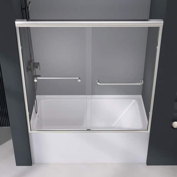 ✦SACLA✦ Zeafive 56 to 60 in. W x 58 in. H Double Sliding Tub Door in
