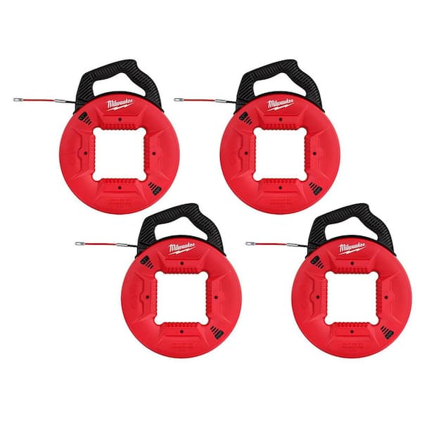100 ft. Polyester Fish Tape with Flexible Metal Leader (4-Pack)