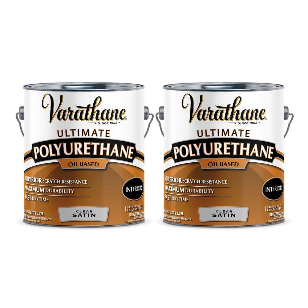 1 gal. Clear Satin 275 VOC Oil-Based Interior Polyurethane (2-Pack) price history on PriceWatchPro