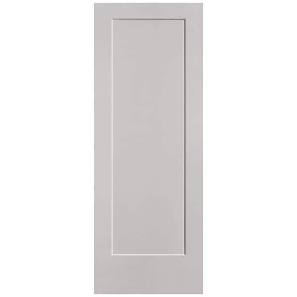 Masonite 30 in. x 80 in. 1-Panel Lincoln Park Single Bore Solid Core Silver Bullet Molded Composite Interior Door Slab