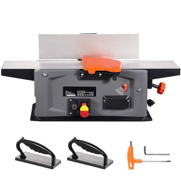 6 in. Spiral Benchtop Jointer, 1. 5HP, 10000 RPM, 14-Blade Cutterhead, 0-1/8 in. Adjustable Depth, 6.1 x 27.6 in. Table