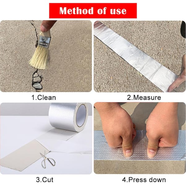 7.87 in. x 16.4 ft. Butyl waterproof Tape Waterproof Sealing Tape, (1-Pack)