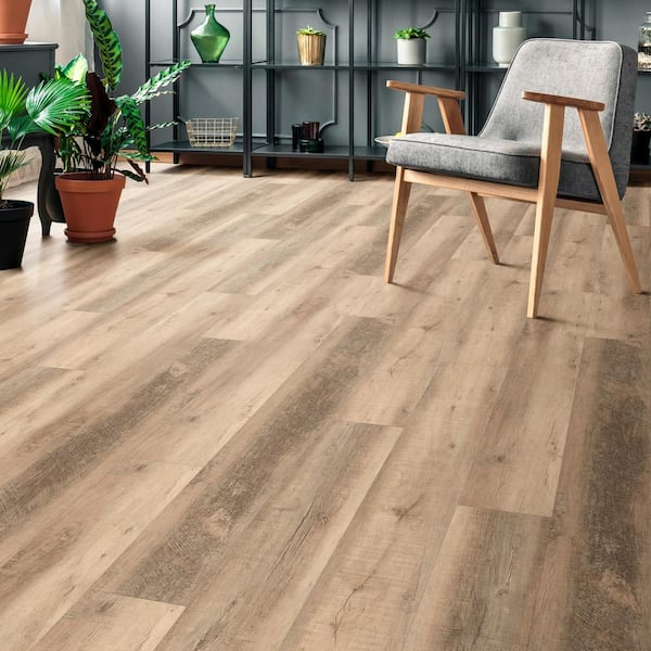 Edgely Mill Oak 30 MIL x 8.9 in. W x 60 in. L Click Lock Waterproof Luxury Vinyl Plank Flooring (22.15 sq. ft./case)