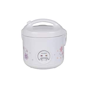 16-Cup White Rice Cooker with Steamer and Non-Stick Inner Pot