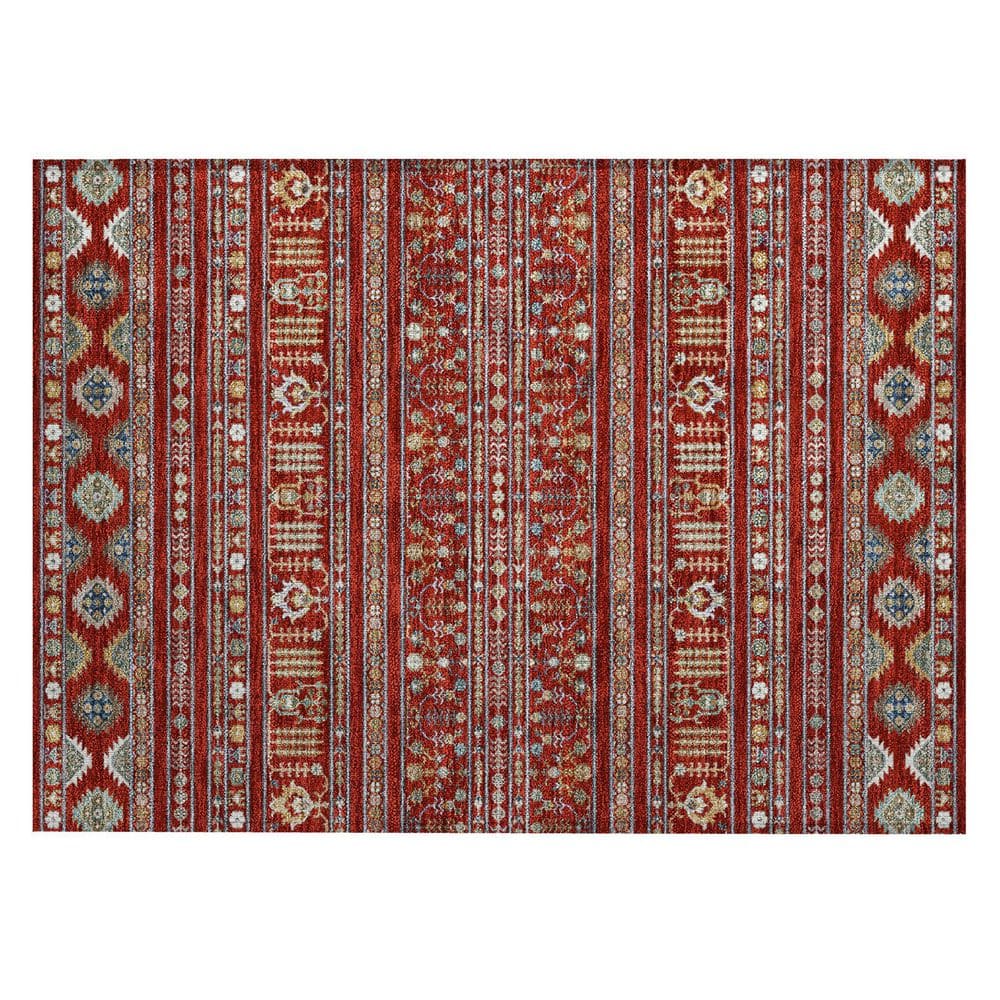 Chantille Machine Washable Indoor/Outdoor Abstract ACN2244 Red 1 ft. 8 in. x 2 ft. 6 in. Accent Rug price history on PriceWatchPro