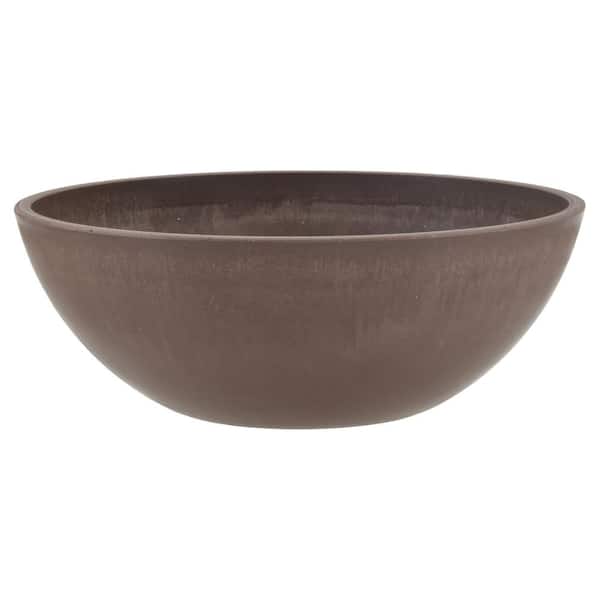 Garden Bowl 8 in. x 3 in. Chocolate PSW Pot