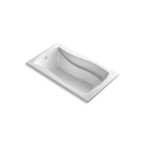Mariposa 66 in. x 36 in. Rectangular Whirlpool Bathtub with Reversible Drain in White