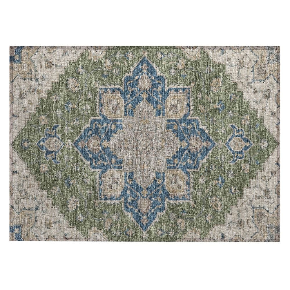 Chantille Machine Washable Indoor/Outdoor Abstract ACN2950 Basil 3 ft. x 4 ft. Area Rug price history on PriceWatchPro