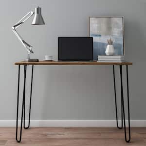 19.5 in. Brown Computer Desk with Hairpin Legs