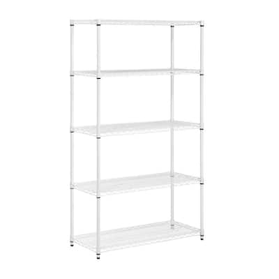 White Freestanding Shelving Units The Home Depot White Freestanding Shelving Units