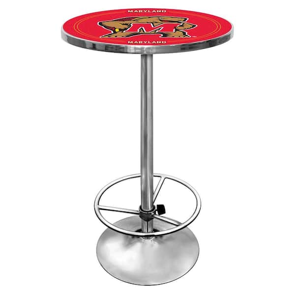 Trademark Maryland University Chrome Pub/Bar Table