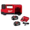 Milwaukee M18 18 Volt Lithium Ion Cordless Inflator with Two 6.0Ah