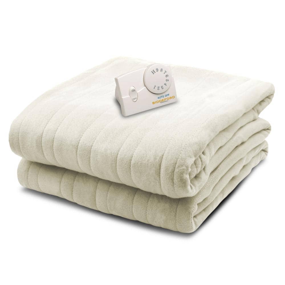 BIDDEFORD BLANKETS Comfort Knit Electric Heated Blanket With Analog  Controller, Queen, Sage | craft-ivf.com