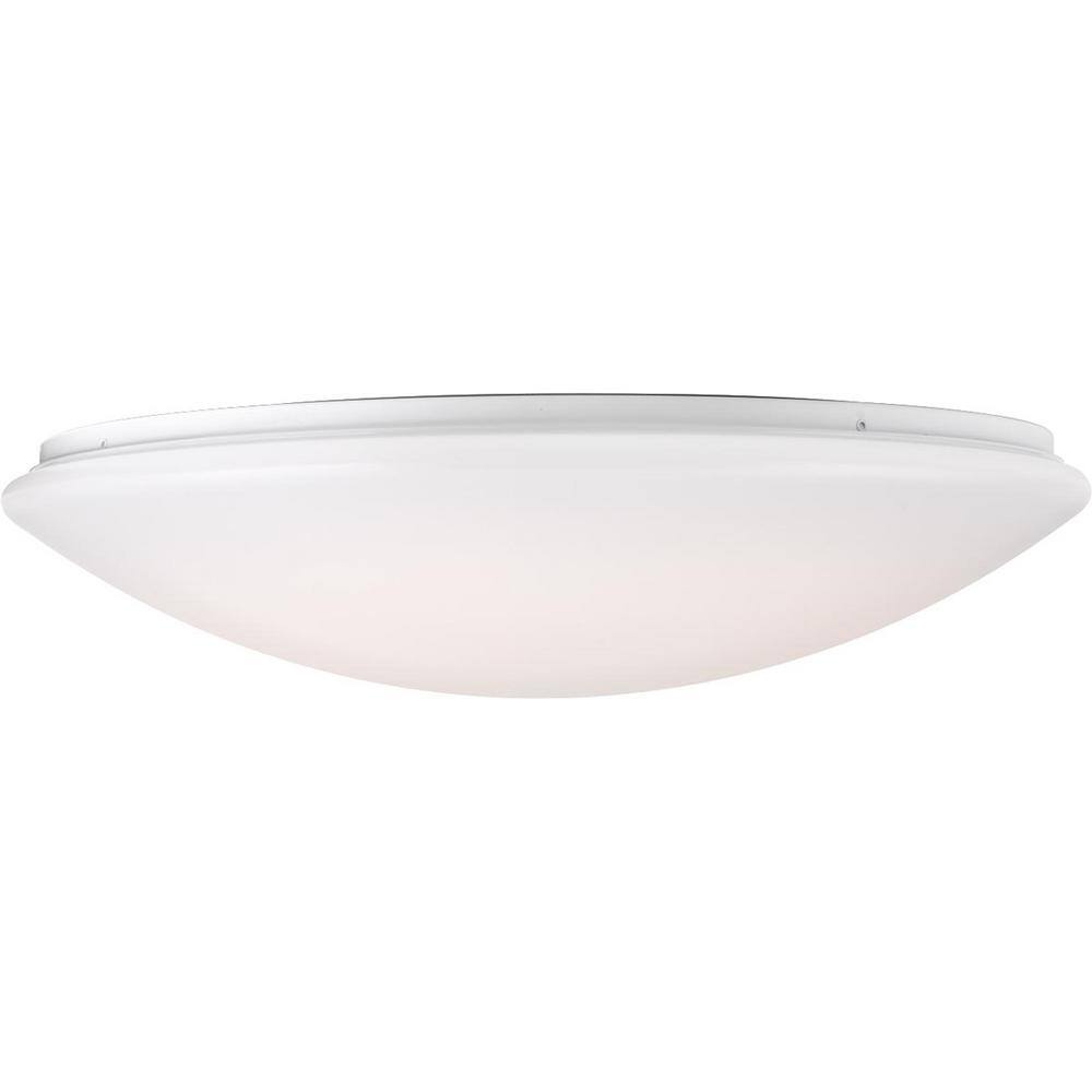17" Modern LED Cloud Flush Mount in White Acrylic