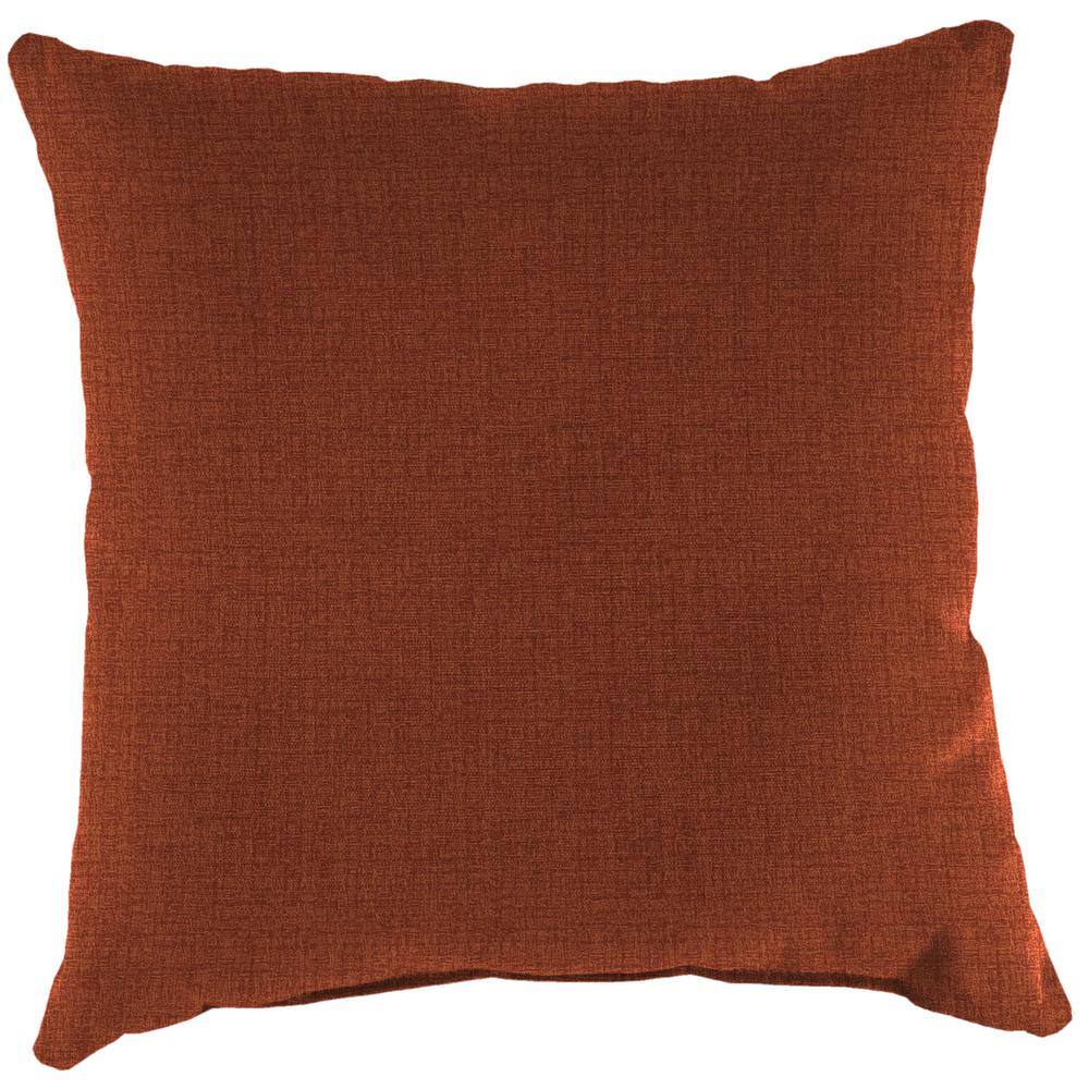 18" x 18" Brick Red Outdoor Throw Pillow Set