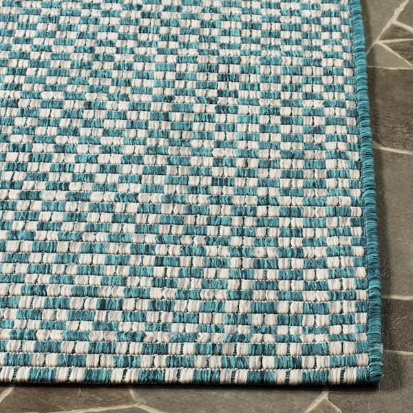 Safavieh Area Rug, Courtyard, Turquoise, 2' x 3'-7