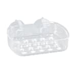 Bath Bliss Power Locking Suction Soap Dish - Clear, Shower-mounted