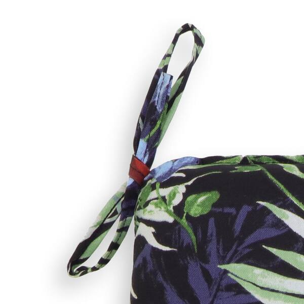 hampton bay luella tropical trapezoid outdoor seat cushion