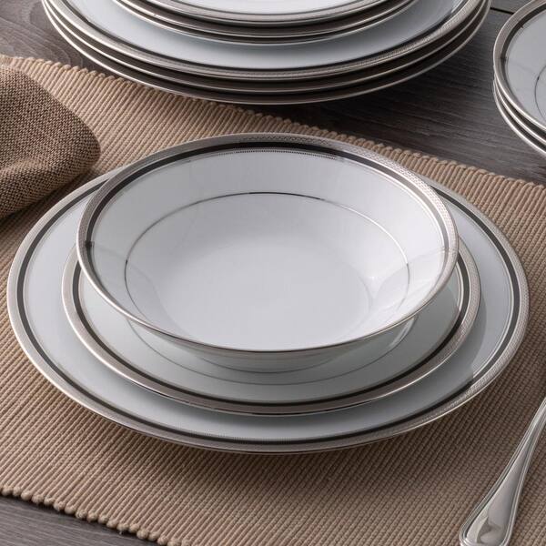 Nora Black White Luxury Dinnerware Set