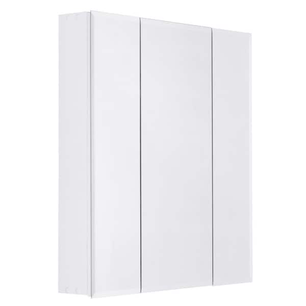 Fairfield 24 in. Surface mount Medicine Cabinet with Tri-View Mirror