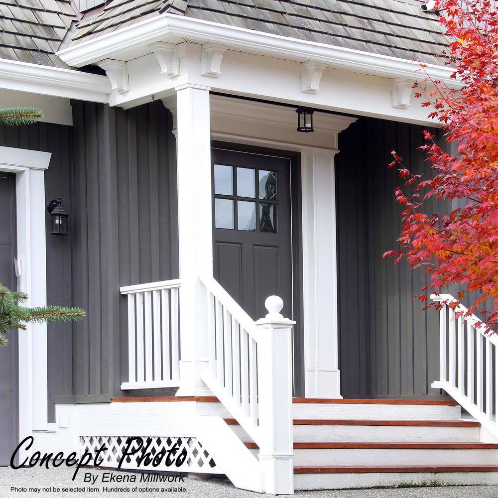 White 8" Architectural Grade PVC Decorative Corbel