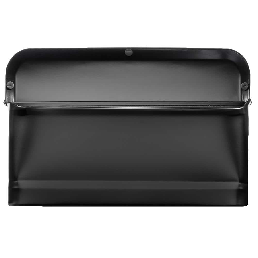 Cielo Black Small Steel Wall Mount Mailbox