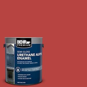 1 gal. #OSHA-5 OSHA SAFETY RED Urethane Alkyd Semi-Gloss Enamel Interior/Exterior Paint