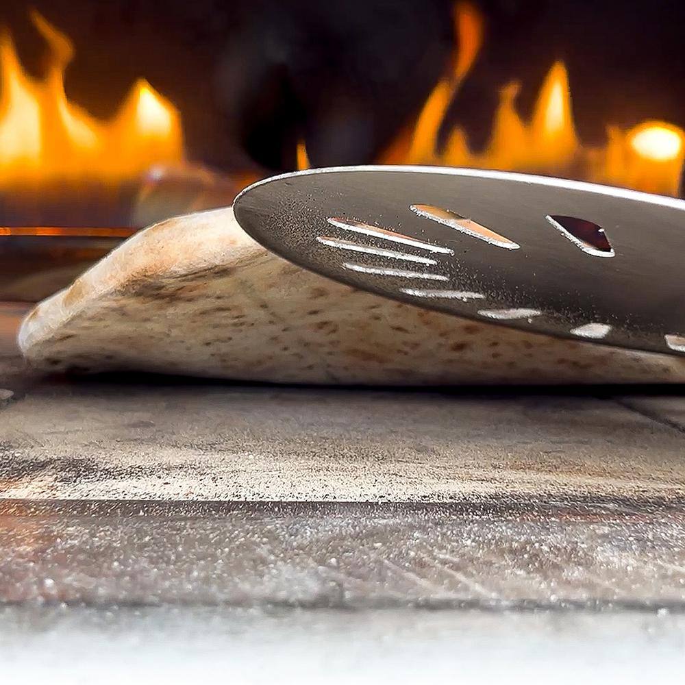 9 Inch Black Stainless Steel Pizza Turning Peel