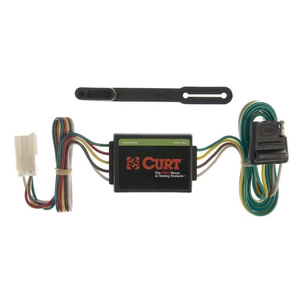 CURT Custom Vehicle-Trailer Wiring Harness, 4-Flat, Select Isuzu Trooper, Acura SLX, OEM Tow Package Required, T-Connector