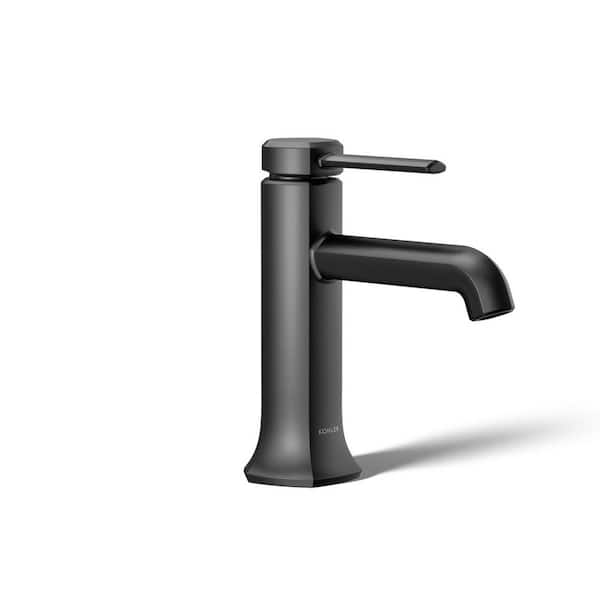 KOHLER Occasion Single-Handle Single Hole Bathroom Faucet in Matte Black