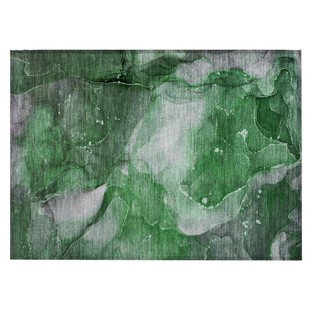 Chantille ACN522 Emerald 1 ft. 8 in. x 2 ft. 6 in. Machine Washable Indoor/