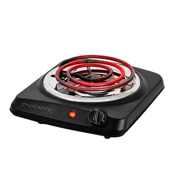 Single Coil Burner 6 in. Black Hot Plate