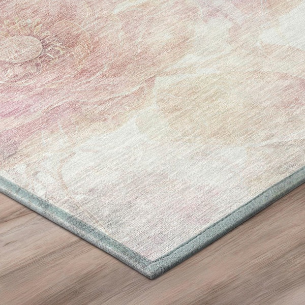 Chantille Machine Washable Indoor/Outdoor Abstract ACN2890 Blush 9 ft. x 12 ft. Area Rug
