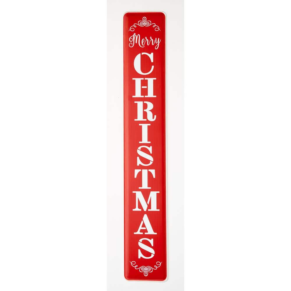 48 in. Holiday Wall Metal Merry Christmas Sign